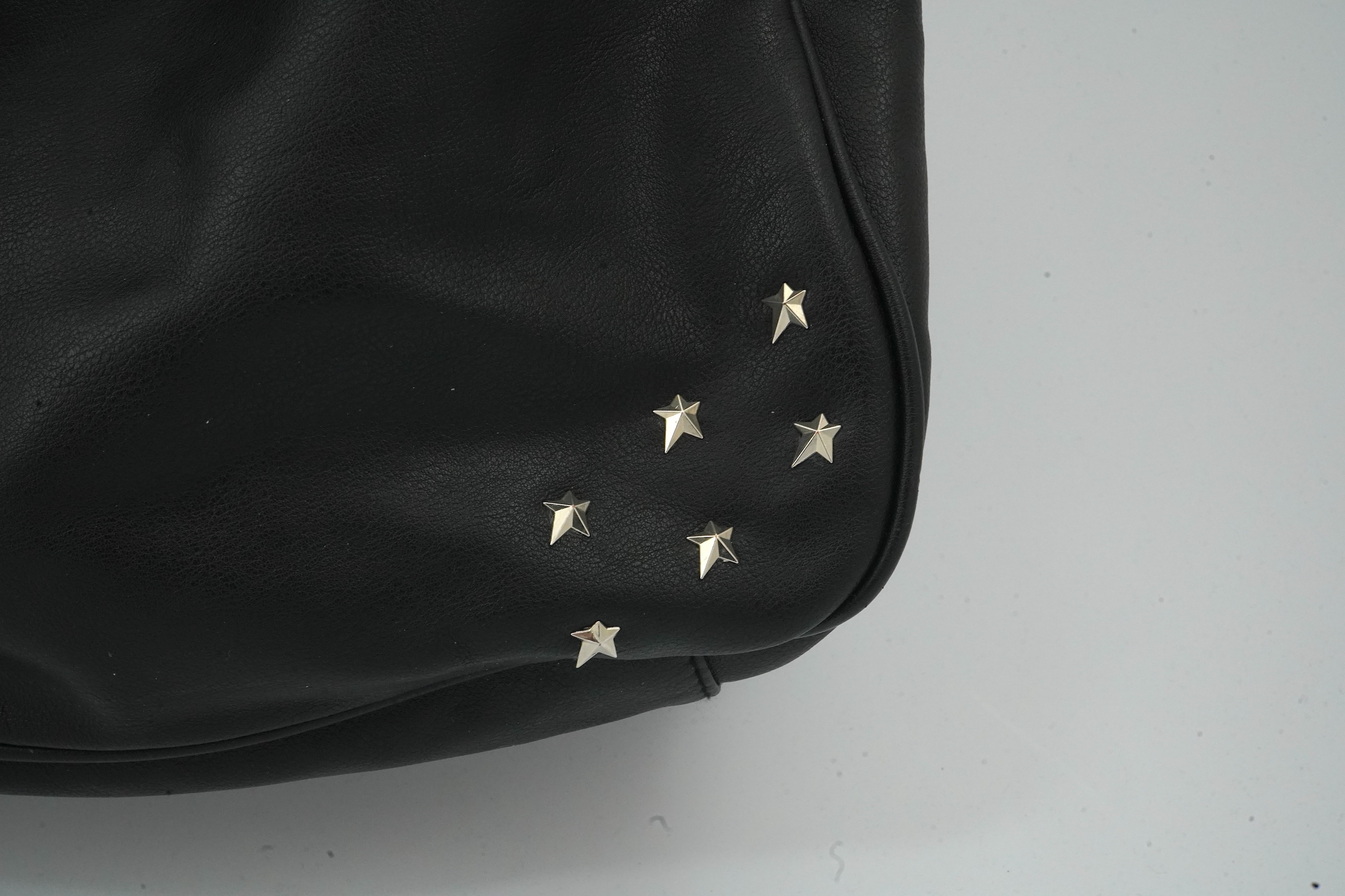 A black Thierry Mugler tote